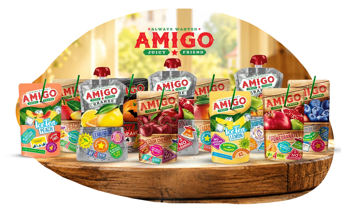 Amigo fruit drinks in all flavours