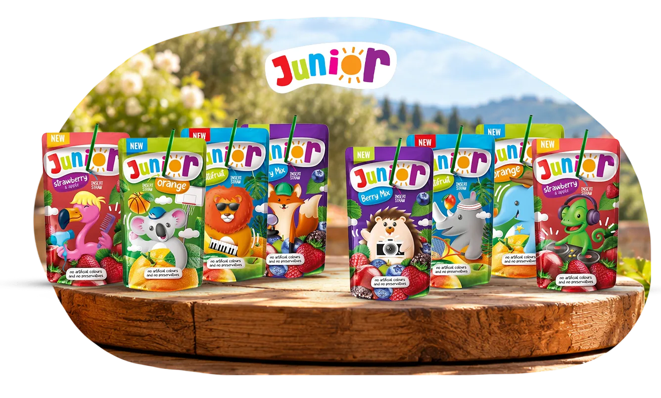 Junior fruit drinks for children
