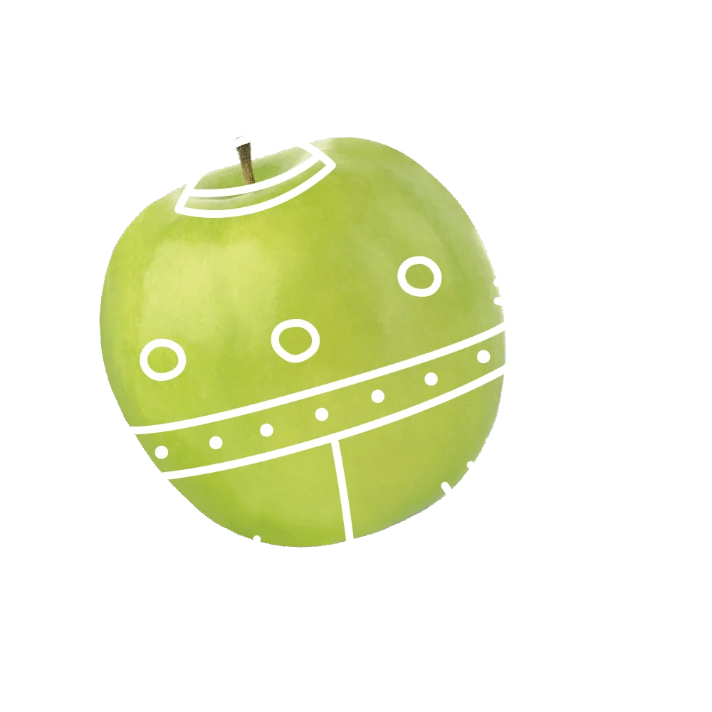 Orange markica decoration